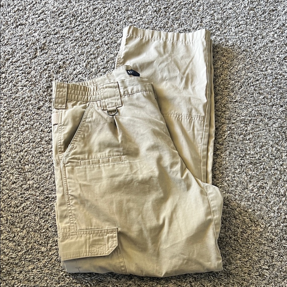 5.11 Tactical Women’s Khaki Cargo Pants 32/34 EUC - Picture 2 of 10